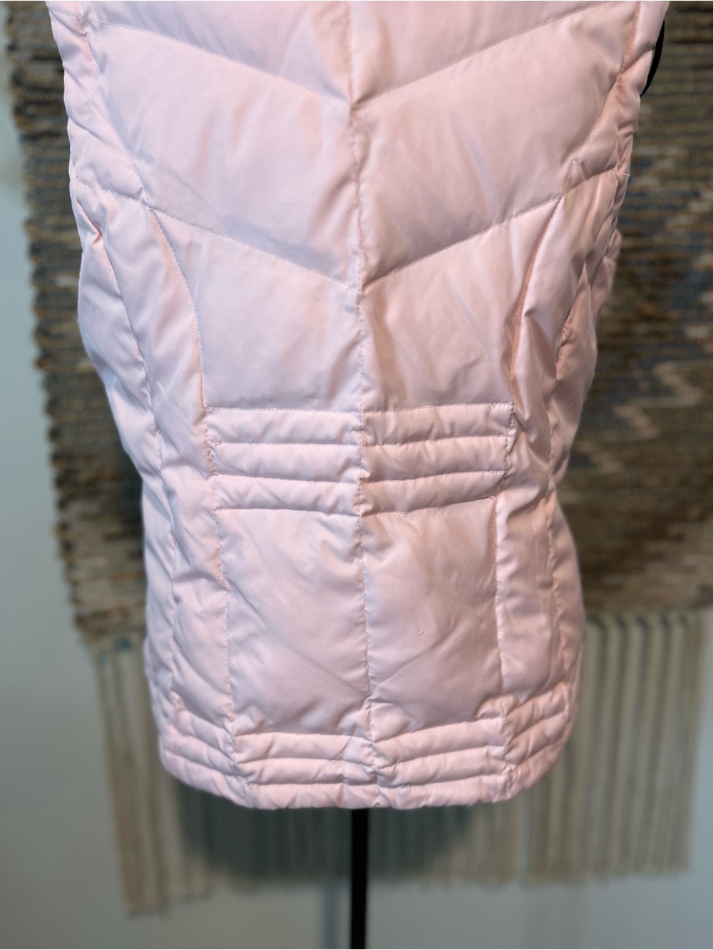 Athletic Works Light Pink Quilted Puffer Vest - Women's Sleeveless Jacket - Picture 8 of 9